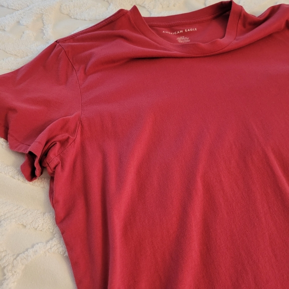 Mens Short Sleeve T-shirt American Eagle Red Large - Picture 3 of 7
